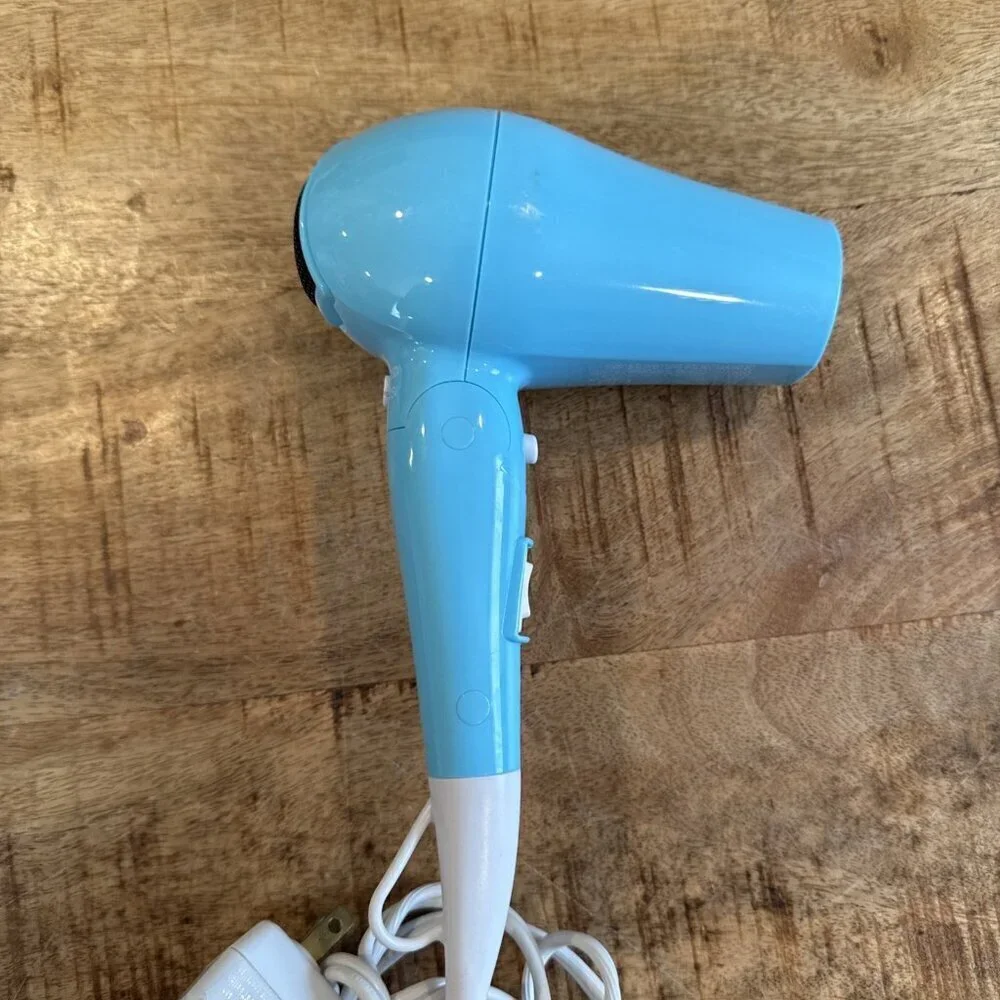 Vidal Sassoon Travel Hair Dryer Model VSDR5520 Mini Turbo 800 Watts Compact Blue